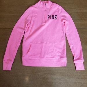 Pink Half Zip Sweatshirt